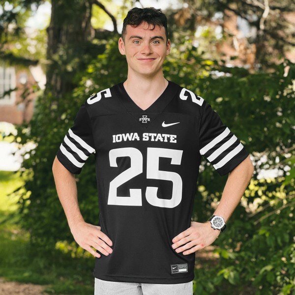 Nike® I-State Black 2025 Football Jersey